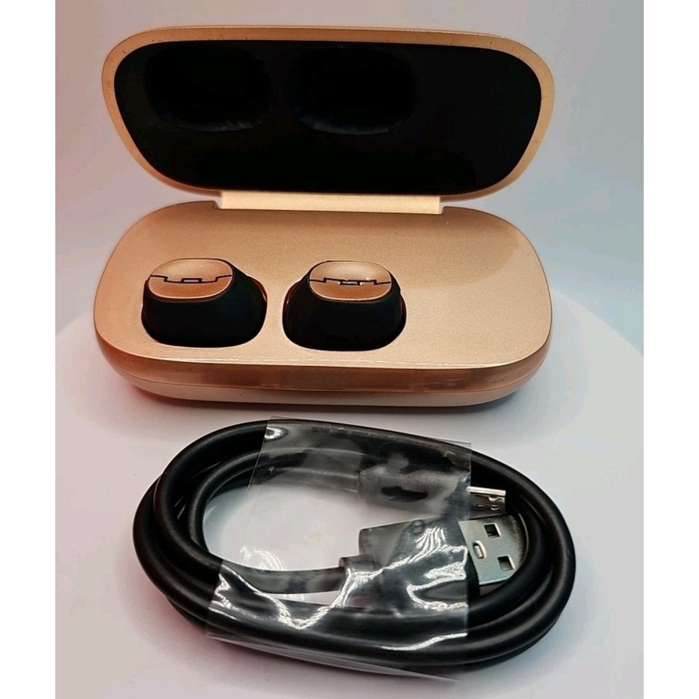 Sol Republic Amps Air 2.0 Waterproof Wireless Bluetooth Earbuds Rose Gold
